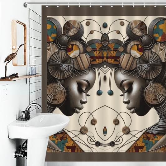 Afrocentric - Bathroom Shower Curtain