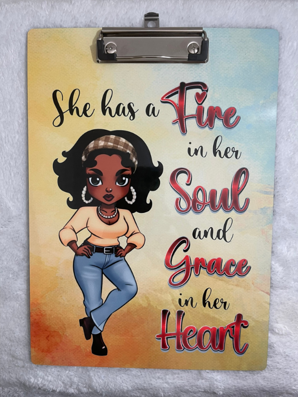 "Fire In Her Soul" - Clipboard