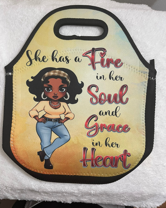 "Fire In Her Soul" - Lunch Tote